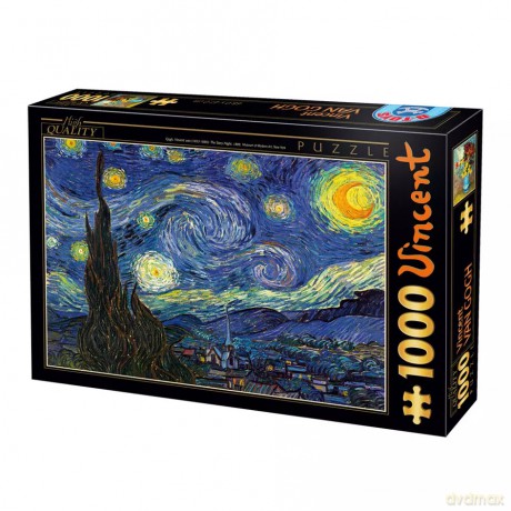 D-TOYS 1000 el. Gwiaździsta noc, Vincent van Gogh [PUZZLE]