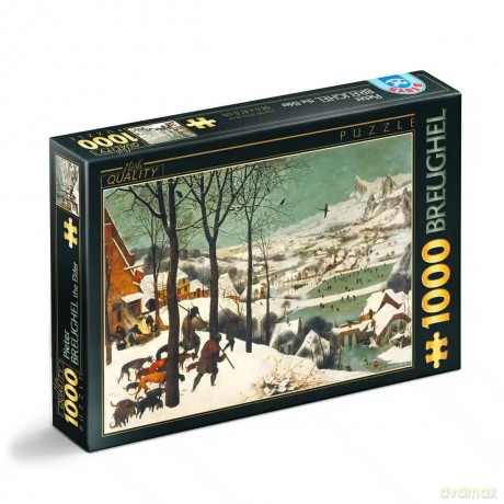 D-TOYS 1000 el. Myśliwi na śniegu, Piotr Brueghel [PUZZLE]