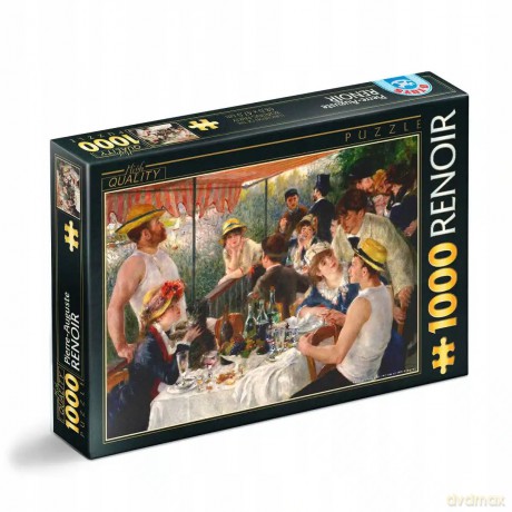 D-TOYS 1000 el. Spotkanie wioślarzy na łodzi, Pierre-Auguste Renoir [PUZZLE]