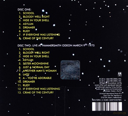 Supertramp: Crime Of The Century [2CD]