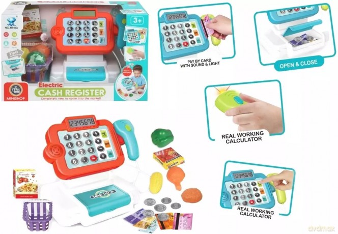 Funkcyjna Kasa Sklepowa Fiskalna + Akcesoria 6698