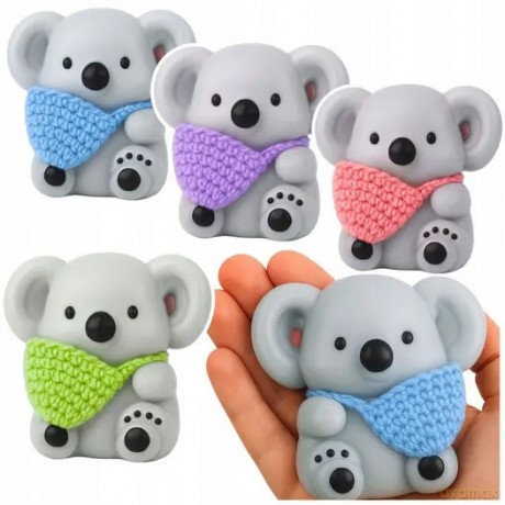 Gniotek Antystresowy Miękki Koala Z Wełnianą Torbą 8,5cm