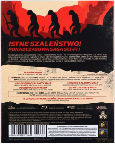 Planeta Małp Classic Pełna Kolekcja [BOX] [5xBlu-Ray]