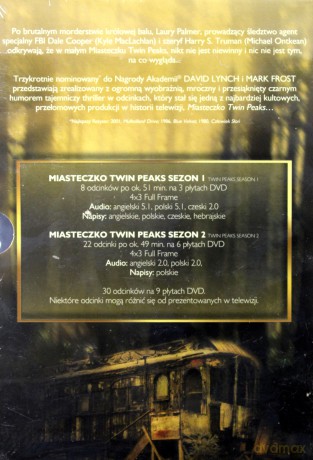 Miasteczko Twin Peaks sezony 1+2 [BOX] [9DVD]
