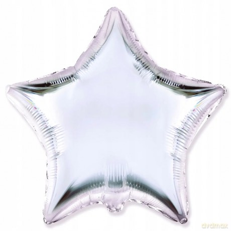 Gwiazda Srebrna 18" - 45 cm - Flexmetal /PACK