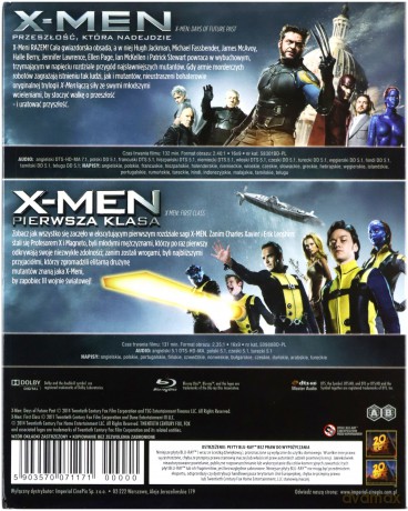 X-men: Przeszłość, która nadejdzie / X-Men: Pierwsza klasa [2xBlu-Ray]