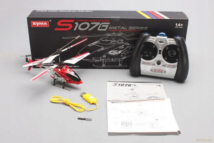 Helikopter Zdalnie Sterowany RC Żyroskop Syma S107G Czerwony