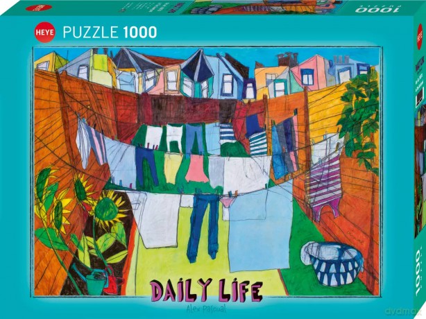 HEYE 1000 el. Dzień jak codzień. Kolorowe pranie, Alex Pascual [PUZZLE]