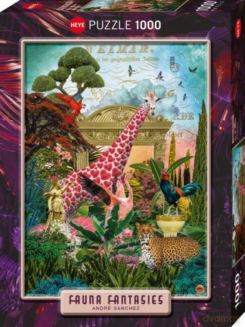 HEYE 1000 el. Fantastyczna Fauna. Giraffolove [PUZZLE]