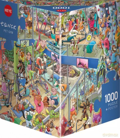 HEYE 1000 el. Zwierzęta na siłowni [PUZZLE]