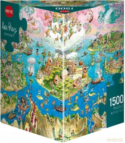 Puzzle Hugo Prades: Odyseja 1500 HEYA Trójkątne pudełko OUTLET