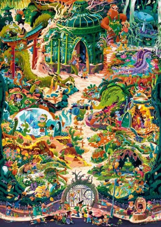 Puzzle Heye 2000 elementów HEYE Puzzle Ogród botaniczny 2000 elementów