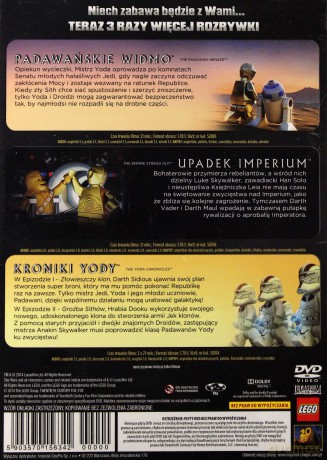 Lego Gwiezdne Wojny: Kroniki Yody / Padawańskie Widmo / Upadek Imperium (Star Wars) [3DVD]