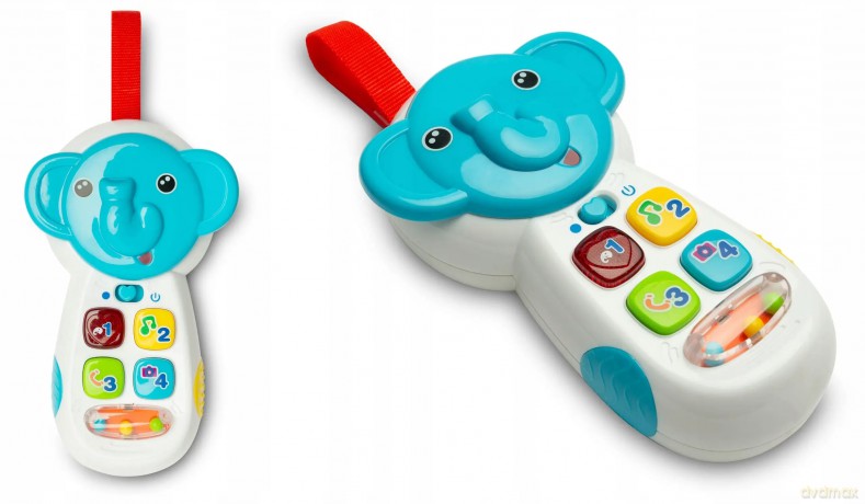 Interaktywny Dziecięcy Telefon Dźwieki Słonik Toyz