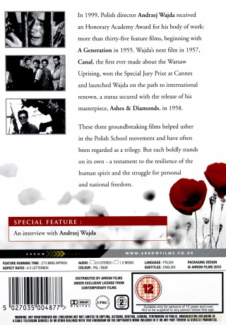 The Andrzej Wajda War Trilogy: Pokolenie / Kanał / Popiół i diament [3DVD]