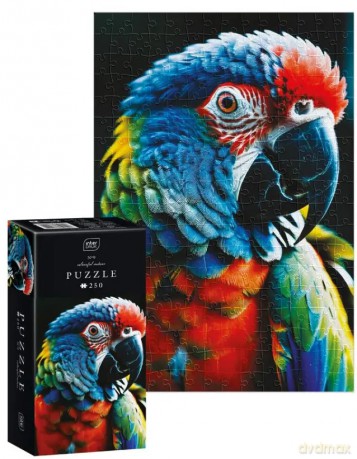 INTERDRUK 250 el. Colourful Nature 9. Papuga [PUZZLE]