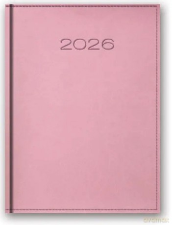 Kalendarz 2026 A5 dzienny Vivella Pudrowy róż [KALENDARZ]