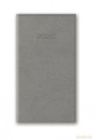 Kalendarz 2026 A6 tygodniowy kieszonkowy Vivella Szary [KALENDARZ]