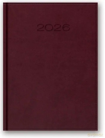 Kalendarz 2026 B5 tygodniowy Vivella Bordowy [KALENDARZ]