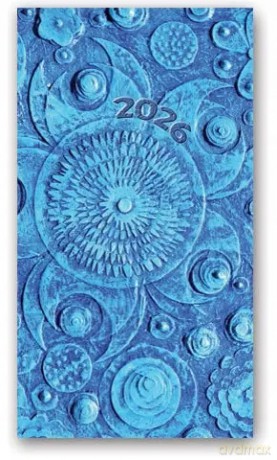 Kalendarz książkowy 2026 A6 Lucrum niebieski [KALENDARZ]