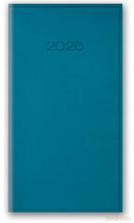Kalendarz książkowy 2026 A6 Lucrum niebieski [KALENDARZ]
