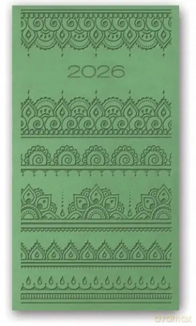 Kalendarz książkowy 2026 A6 Lucrum zielony [KALENDARZ]