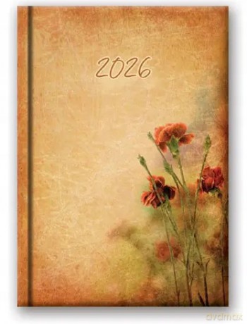 Kalendarz książkowy 2026 B6 Lucrum wielokolorowy [KALENDARZ]
