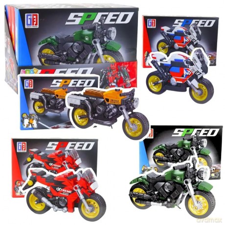 Klocki konstrukcyjne motocykl robot 2w1 MIX [KLOCKI]