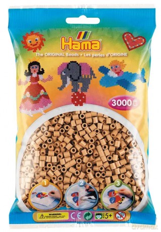 Koraliki Hama 201-75 3000 el. brązowe