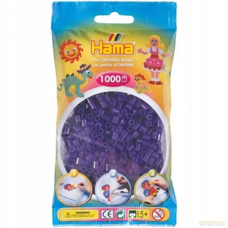 Koraliki Hama MIDI fioletowe 1000 sztuk 207-24