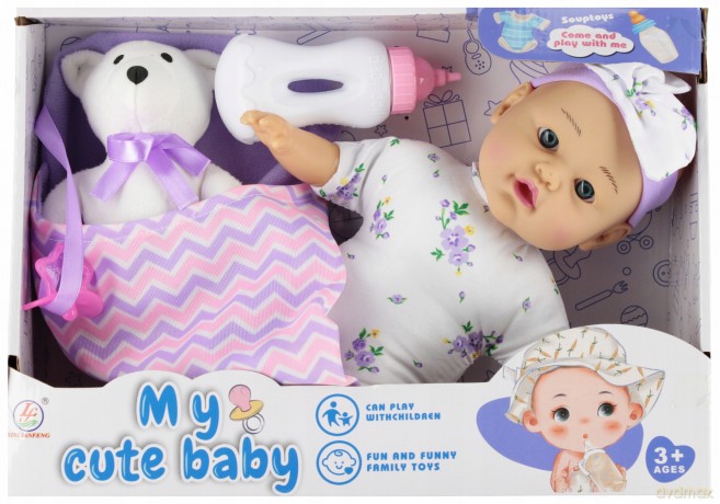 Lalka Bobas 30cm MiĘkka z Akcesoriami Mega Creative 568560