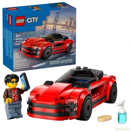 LEGO City Czerwony samochód sportowy 60448 (4 sztuki) [KLOCKI]