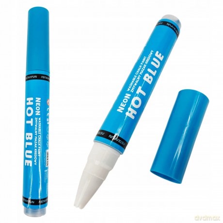 Mazak Kredowy Zmywalny Xxl Neon Hot Blue Neonowy Niebieski Astra