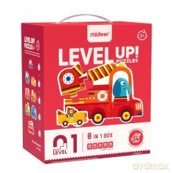 Puzzle Mideer 20 elementów Puzzle transportowe 5 w 1