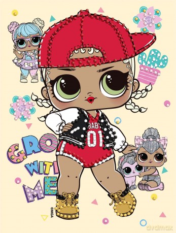 Mozaika diamentowa z częściowym wypełnieniem. L.O.L. Surprise! SWAG