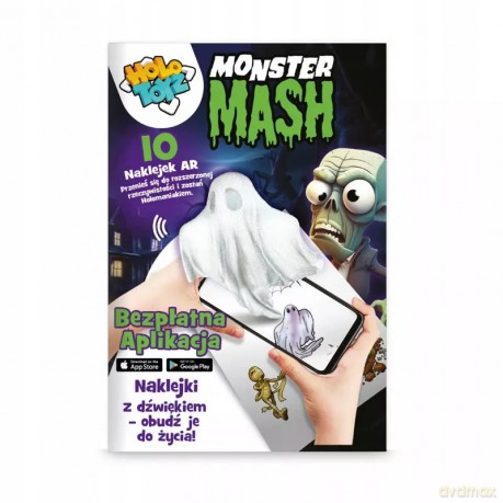 Naklejki dla dzieci AR Monster Mash 10 szt. darmowa aplikacja 3+ HoloToyz