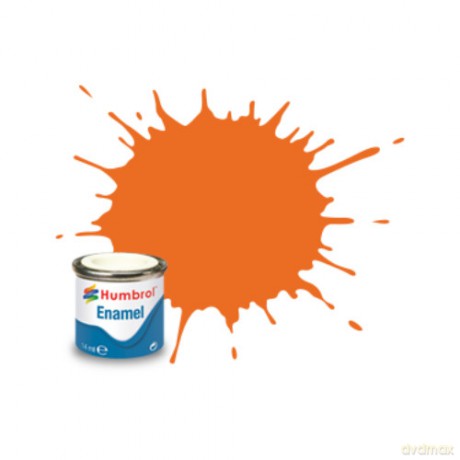 HUMBROL Farba Nr18 Orange Gloss 14ml [MODELARSTWO]