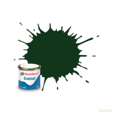 HUMBROL Farba Nr195 Dark Green 14ml [MODELARSTWO]