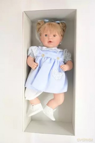 NINES lalka Claudia 55cm niebieska 50122