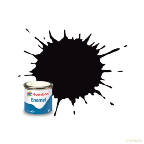 HUMBROL Farba Nr201 Black Metallic 14ml [MODELARSTWO]