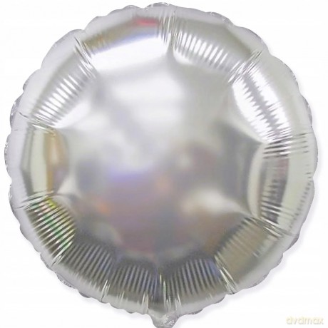 Okrągły Srebrny 18" - 45 cm - Flexmetal /PACK