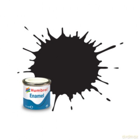 HUMBROL Farba Nr33 Black Matt 14ml [MODELARSTWO]