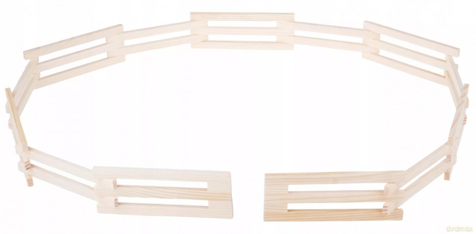 Płot zagroda drewno 132cm 1:32 610304 37923