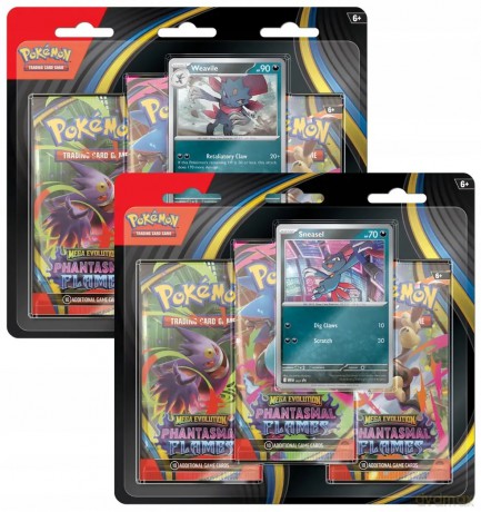 Pokémon TCG:ME Phantasmal Flames 3-Pack Blister [KARTY]