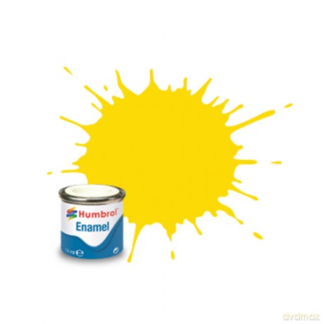 HUMBROL Farba Nr69 Yellow Gloss 14ml [MODELARSTWO]