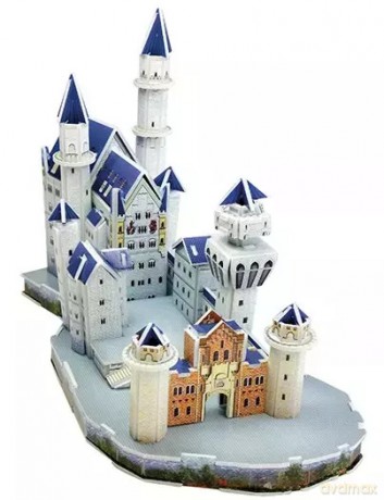 Puzzle 3D 60 elementów. Zamek Neuschwanstein [PUZZLE]