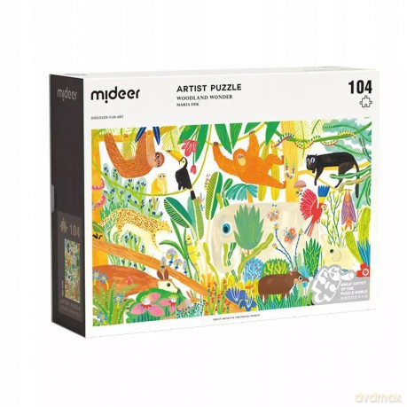 Puzzle Mideer 104 elementów Leśne cuda [PUZZLE]