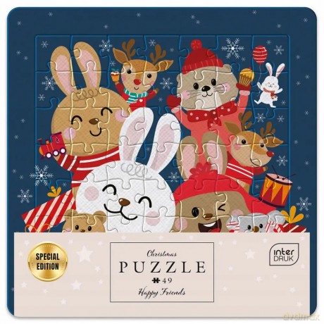 Puzzle Święta w ramce BN Happy Friends 49 el. [PUZZLE]