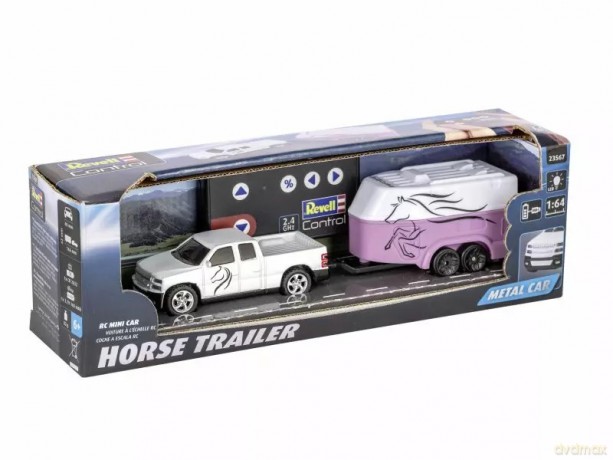 REVELL 23567 Samochód na radio Pickup z przyczepą do przewozu koni