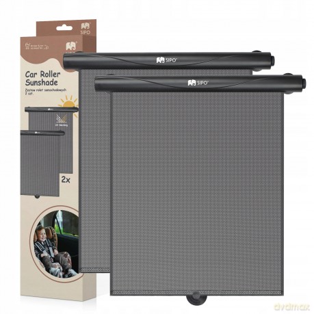 Roleta Samochodowa Przeciwsłoneczna Żaluzja Na Szybę Dla Dzieci Sipo 2 Szt.